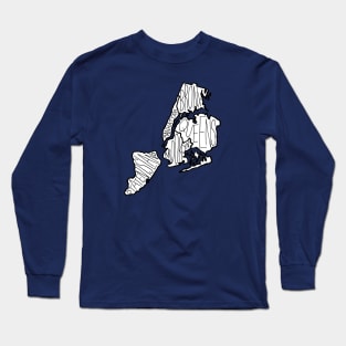 Five Boroughs NYC Map Long Sleeve T-Shirt